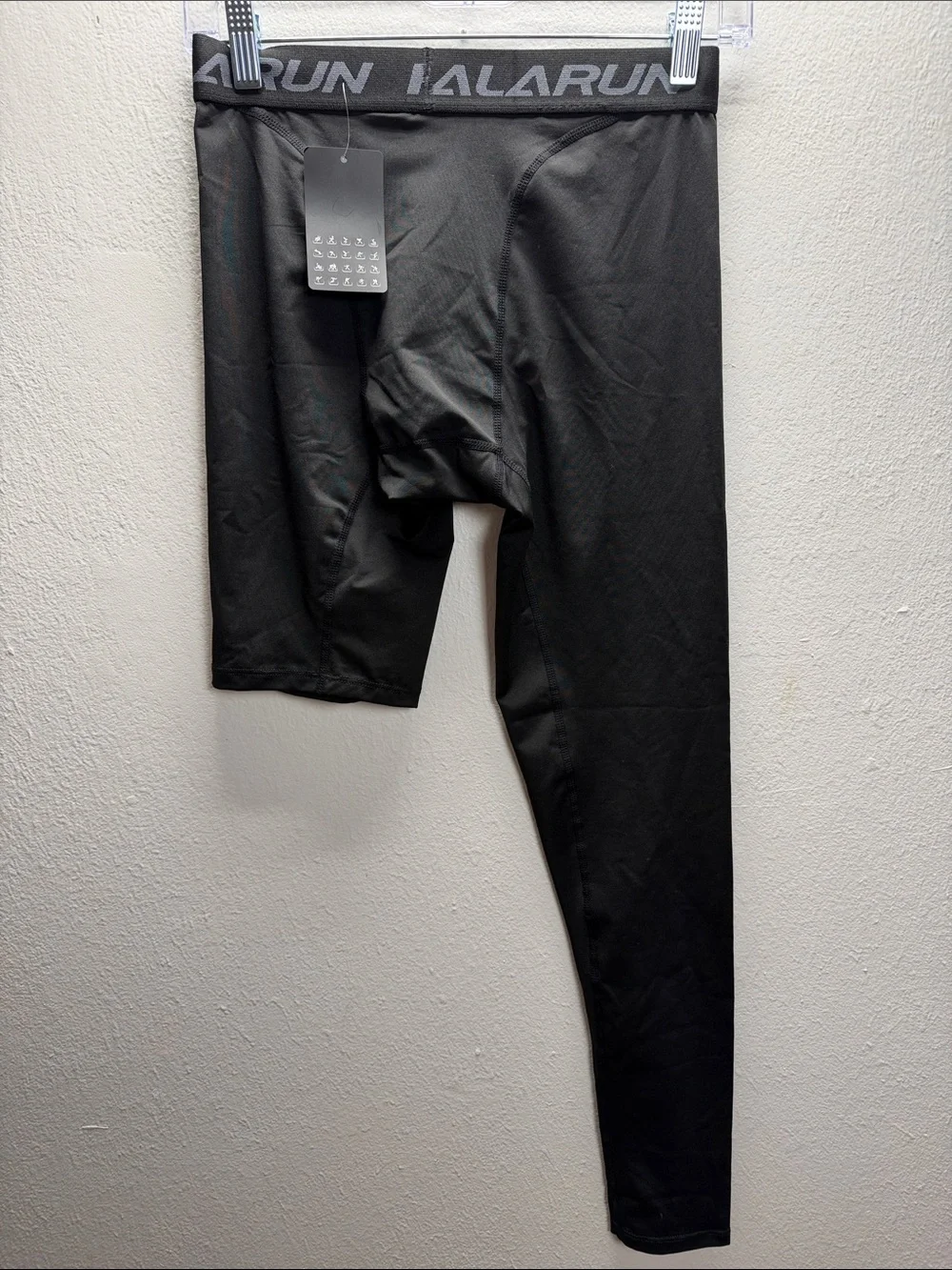Men’s Black Asymmetric Compression Joggers